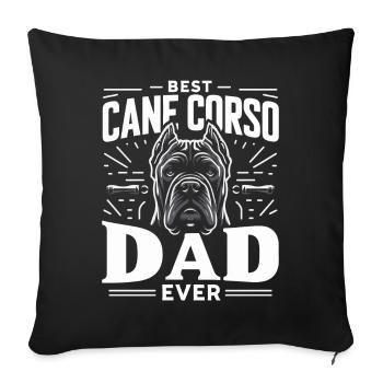 Cane Corso Dog - Sofa pillowcase 17,3'' x 17,3'' (45 x 45 cm) - black - Front