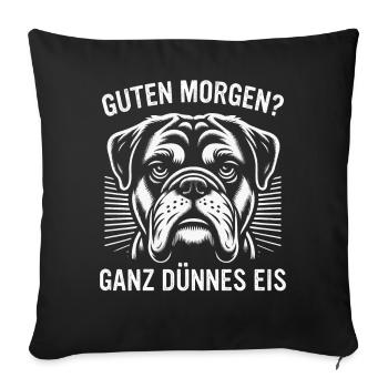 Sarkasmus Ironie Lustige Sarkastische Sprüche - Sofakissenbezug 45 x 45 cm - Schwarz - Vorne