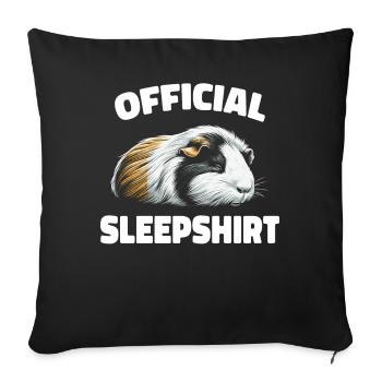 Cochon d'Inde - Housse de coussin décorative 45 x 45 cm - noir - Devant