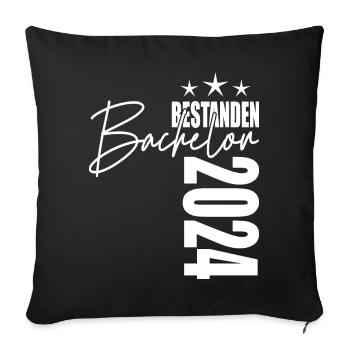 Bachelor 2024 - Sofakissenbezug 45 x 45 cm - Schwarz - Vorne