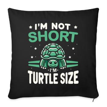 Turtle Sea Turtle Turtle Animal - Sofa pillowcase 17,3'' x 17,3'' (45 x 45 cm) - black - Front
