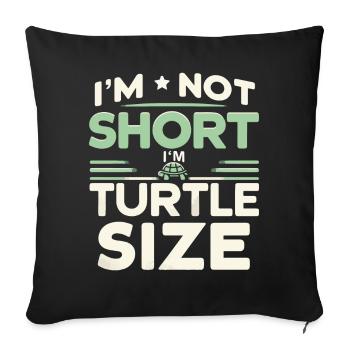 Turtle Sea Turtle Turtle Animal - Sofa pillowcase 17,3'' x 17,3'' (45 x 45 cm) - black - Front