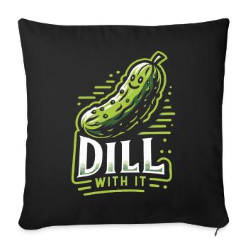 Cucumber, Pickle, Pickle, Food Dill - Sofa pillowcase 17,3'' x 17,3'' (45 x 45 cm) - black - Front
