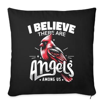 Cardinal Red Cardinal Bird Red Cardinal - Sofa pillowcase 17,3'' x 17,3'' (45 x 45 cm) - black - Front
