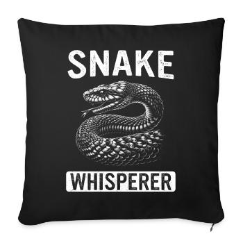 Snake, Snake, Animal - Sofa pillowcase 17,3'' x 17,3'' (45 x 45 cm) - black - Front