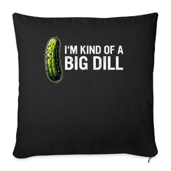Cucumber, Pickle, Pickle, Food Dill - Sofa pillowcase 17,3'' x 17,3'' (45 x 45 cm) - black - Front