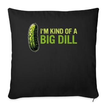 Cucumber, Pickle, Pickle, Food Dill - Sofa pillowcase 17,3'' x 17,3'' (45 x 45 cm) - black - Front