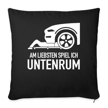 Mechanic Mechanic Workshop Car Mechanic - Sofa pillowcase 17,3'' x 17,3'' (45 x 45 cm) - black - Front
