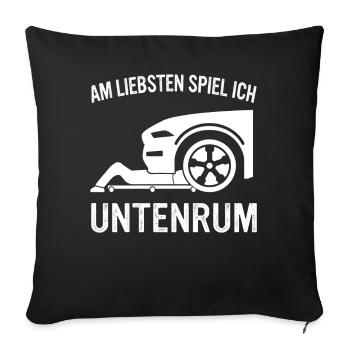 Mechanic Mechanic Workshop Car Mechanic - Sofa pillowcase 17,3'' x 17,3'' (45 x 45 cm) - black - Front