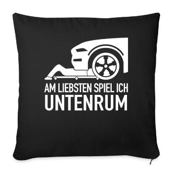 Mechanic Mechanic Workshop Car Mechanic - Sofa pillowcase 17,3'' x 17,3'' (45 x 45 cm) - black - Front