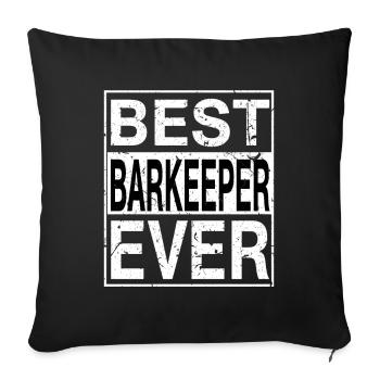 Bestes Barkeeper aller Zeiten Barkeeper Geschenk - Sofakissenbezug 45 x 45 cm - Schwarz - Vorne