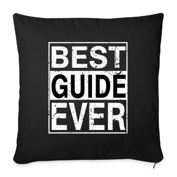 Bester Guide aller Zeiten Guide-Geschenk - Sofakissenbezug 45 x 45 cm - Schwarz - Vorne