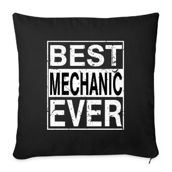Best Mechanic Ever Mechanic Gift - Sofa pillowcase 17,3'' x 17,3'' (45 x 45 cm) - black - Front