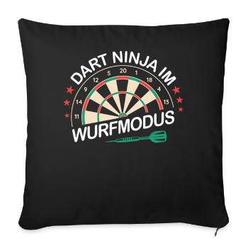 Dart Darts Dart Player Dart Sport - Sofa pillowcase 17,3'' x 17,3'' (45 x 45 cm) - black - Front