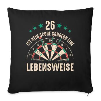 Dart Darts Dart Player Dart Sport - Sofa pillowcase 17,3'' x 17,3'' (45 x 45 cm) - black - Front