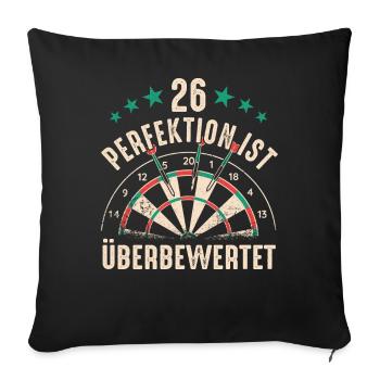 Dart Darts Dart Player Dart Sport - Sofa pillowcase 17,3'' x 17,3'' (45 x 45 cm) - black - Front