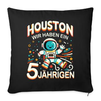 Birthday Gift 5 Years Birthday Boy - Sofa pillowcase 17,3'' x 17,3'' (45 x 45 cm) - black - Front