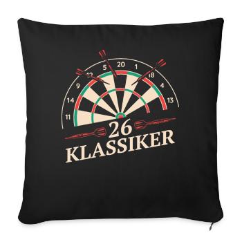 Darts Darts Darts Players Darts - Sofa pillowcase 17,3'' x 17,3'' (45 x 45 cm) - black - Front