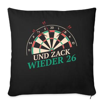Dart Darts Dart Player Dart Sport - Sofa pillowcase 17,3'' x 17,3'' (45 x 45 cm) - black - Front