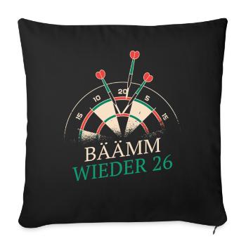 Dart Darts Dart Player Dart Sport - Sofa pillowcase 17,3'' x 17,3'' (45 x 45 cm) - black - Front