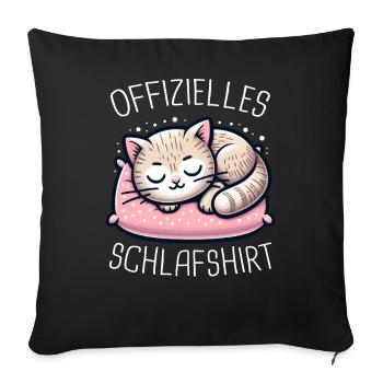 Chat, Chaton, Tomcat, Animaux, Chats - Housse de coussin décorative 45 x 45 cm - noir - Devant