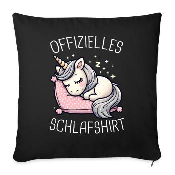 Licorne Licornes Créatures Mythiques Mystique - Housse de coussin décorative 45 x 45 cm - noir - Devant