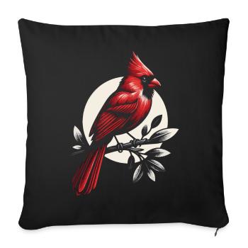 Cardinal Red Cardinal Bird Red Cardinal - Sofa pillowcase 17,3'' x 17,3'' (45 x 45 cm) - black - Front