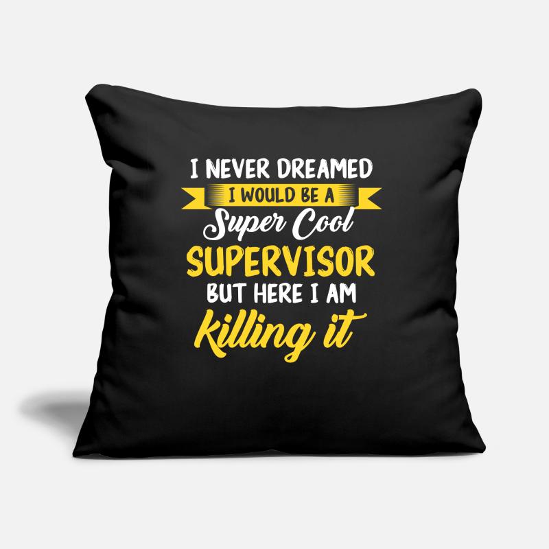 Supervisor Profession Sofa pillowcase 17,3'' x 17,3'' (45 x 45 cm)