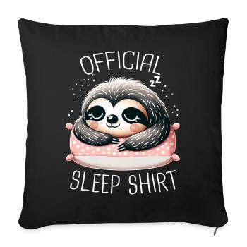 Paresseux paresseux Sommeil paresseux - Housse de coussin décorative 45 x 45 cm - noir - Devant