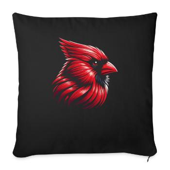 Cardinal Red Cardinal Bird Red Cardinal - Sofa pillowcase 17,3'' x 17,3'' (45 x 45 cm) - black - Front