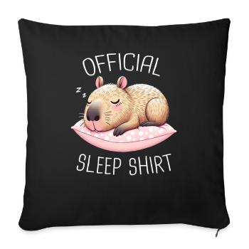 Capybara Capybara Rongeur Animal - Housse de coussin décorative 45 x 45 cm - noir - Devant