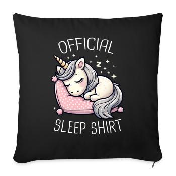 Licorne Licornes Conte de fées Magique - Housse de coussin décorative 45 x 45 cm - noir - Devant