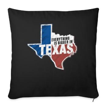 Texas State Texans Texas - Sofa pillowcase 17,3'' x 17,3'' (45 x 45 cm) - black - Front