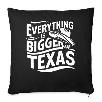 Texas State Texans Texas - Sofa pillowcase 17,3'' x 17,3'' (45 x 45 cm) - black - Front