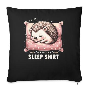 Igel Stachelig Tier Igel - Sofakissenbezug 45 x 45 cm - Schwarz - Vorne