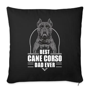 Cane Corso Dog - Sofa pillowcase 17,3'' x 17,3'' (45 x 45 cm) - black - Front