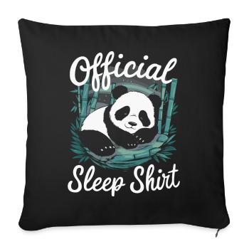 Pandabär Panda Tier Pandas - Sofakissenbezug 45 x 45 cm - Schwarz - Vorne