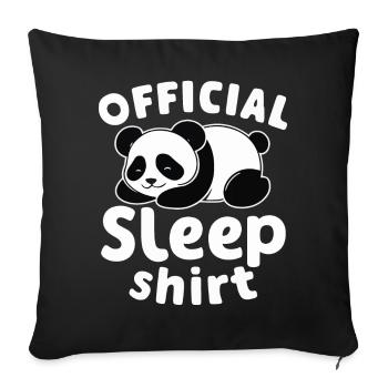 Panda Bear Panda Animal Pandas - Sofa pillowcase 17,3'' x 17,3'' (45 x 45 cm) - black - Front