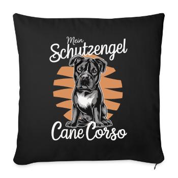 Cane Corso Dog - Sofa pillowcase 17,3'' x 17,3'' (45 x 45 cm) - black - Front
