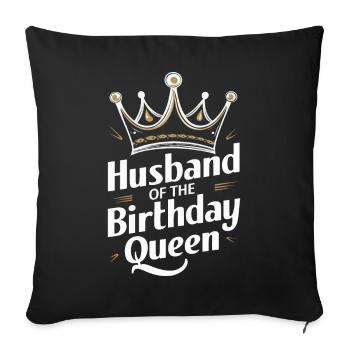 Ehemann Ehegatte Familie Hochzeit - Sofakissenbezug 45 x 45 cm - Schwarz - Vorne