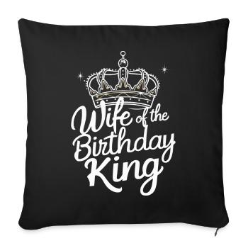 Femme, Femme, Partenaire, Famille, Marié - Housse de coussin décorative 45 x 45 cm - noir - Devant