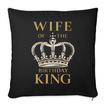 Femme, Femme, Partenaire, Famille, Marié - Housse de coussin décorative 45 x 45 cm - noir - Devant