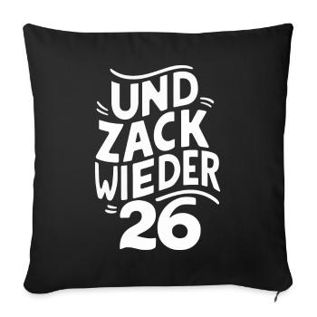 Fléchettes Fléchettes Joueur de fléchettes Fléchettes Sport - Housse de coussin décorative 45 x 45 cm - noir - Devant