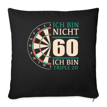 Birthday Gift 60 Years Birthday Child - Sofa pillowcase 17,3'' x 17,3'' (45 x 45 cm) - black - Front