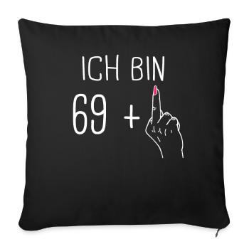 Birthday Gift 70 Years Birthday Boy - Sofa pillowcase 17,3'' x 17,3'' (45 x 45 cm) - black - Front