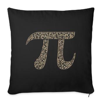Pi Digits Math Nerd Circle Number Pi Symbol - Sofa pillowcase 17,3'' x 17,3'' (45 x 45 cm) - black - Front