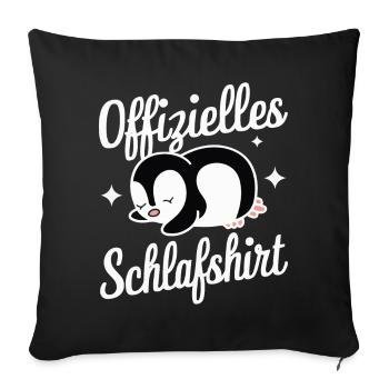 Penguin, Little Penguins, Emperor Penguin - Sofa pillowcase 17,3'' x 17,3'' (45 x 45 cm) - black - Front
