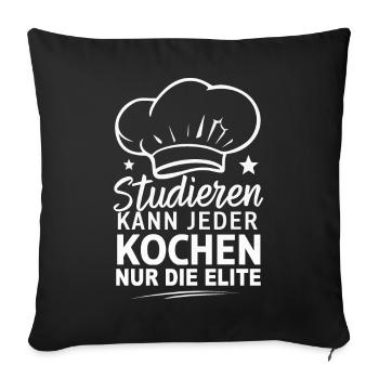 Cook Chef - Sofa pillowcase 17,3'' x 17,3'' (45 x 45 cm) - black - Front