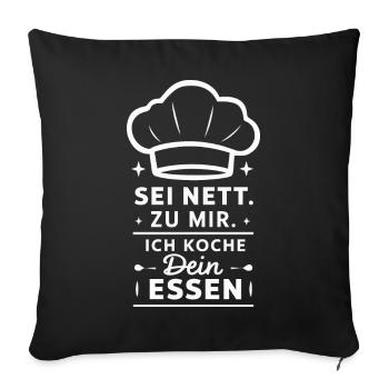 Cook Chef - Sofa pillowcase 17,3'' x 17,3'' (45 x 45 cm) - black - Front