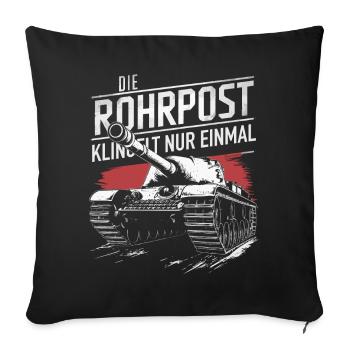 Tanks Main Battle Tanks Tank Tanks Tank Drivers - Sofa pillowcase 17,3'' x 17,3'' (45 x 45 cm) - black - Front